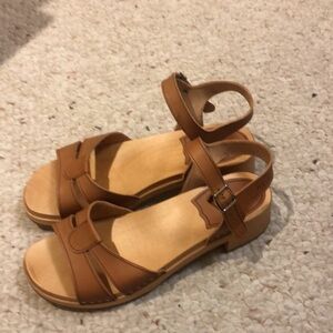 Never worn Swedish Hasbeen clog sandals